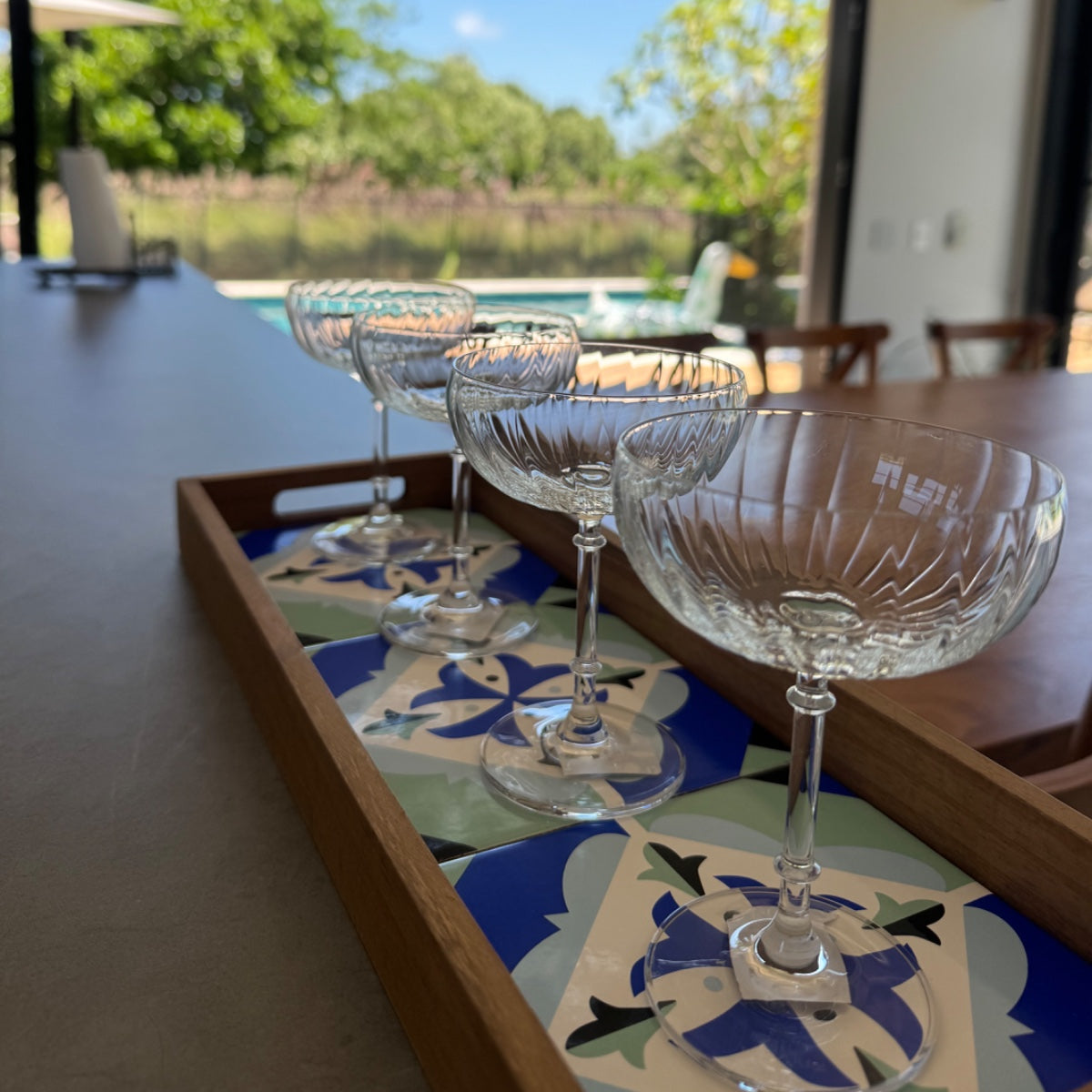 Jogo 6 Taças Cristal Orient Saucer - 205ml