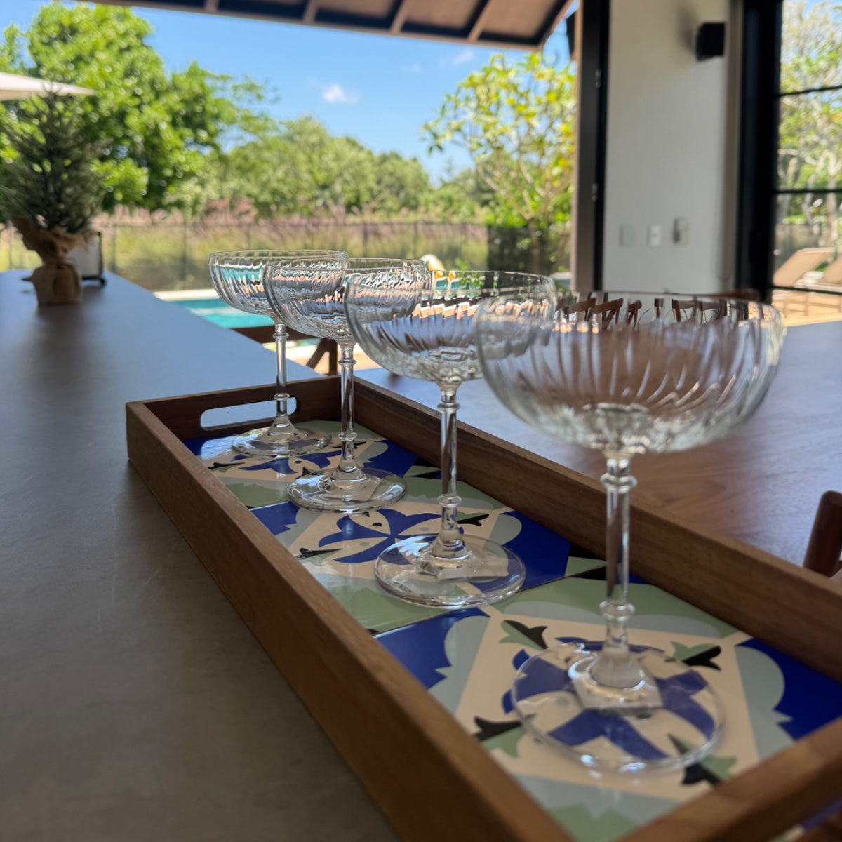 Jogo 6 Taças Cristal Orient Saucer - 205ml