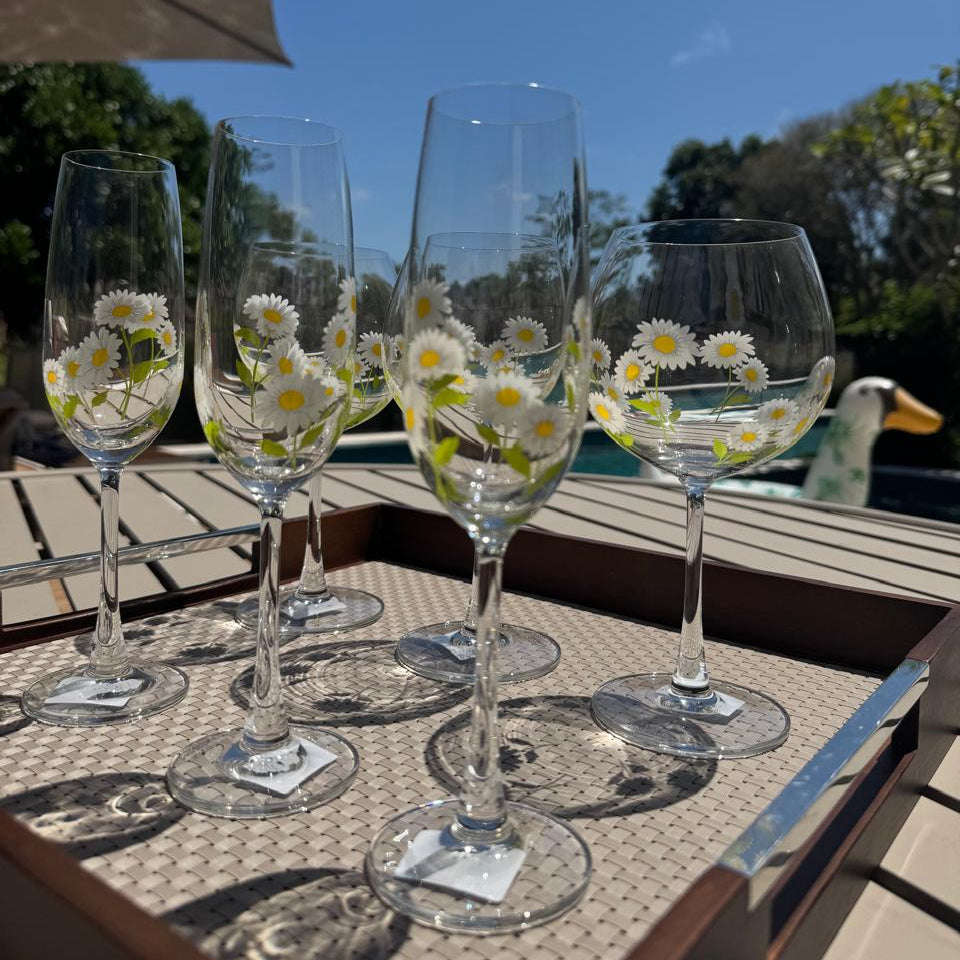 Jogo 6 Taças em cristal Espumante Margarida - 210ml