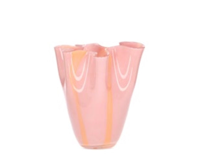 Vaso em vidro Rosa Movimento - 02 Tamanhos