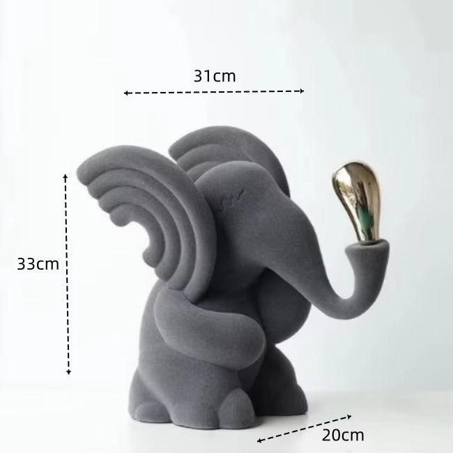 Escultura Elefante Lúdico - design contemporâneo