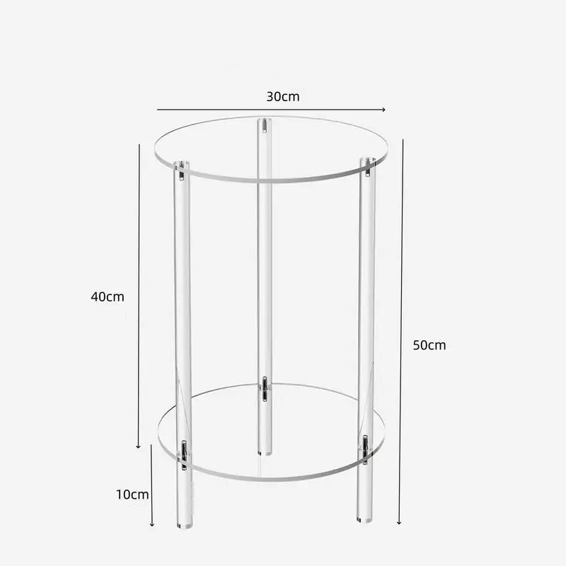 Mesinha em acrílico Circular