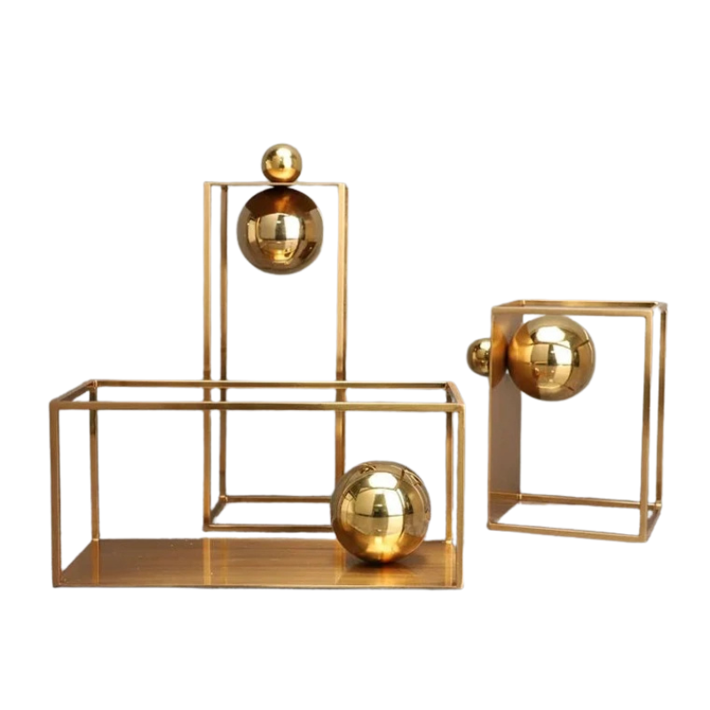 Adornos decorativos Contemporâneos - Em Metal