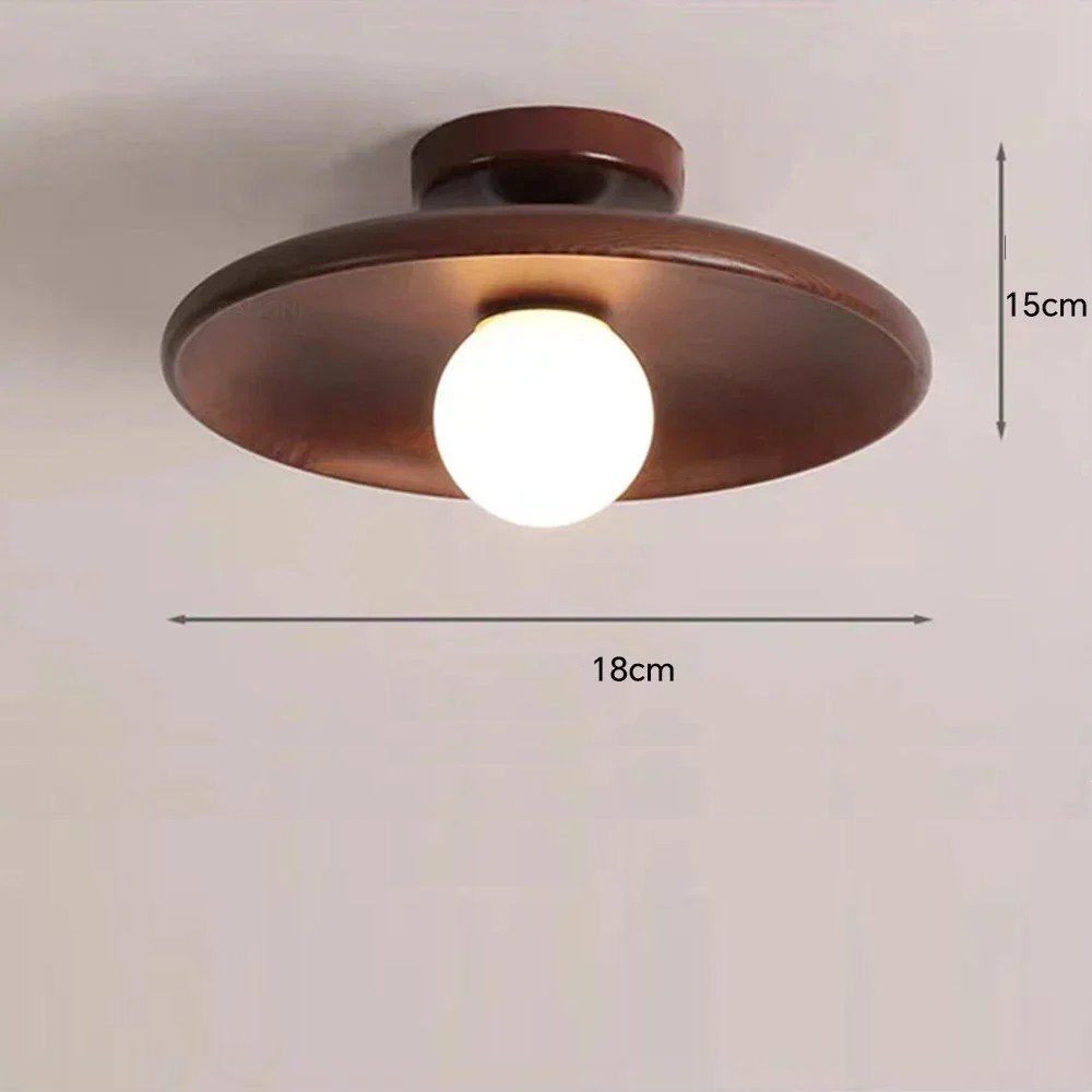 Luminárias de teto amadeirada - 02 Tamanhos