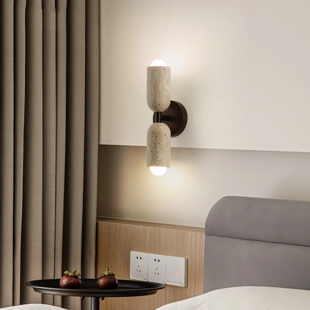 Arandela Travertino Cone - 02 Cores