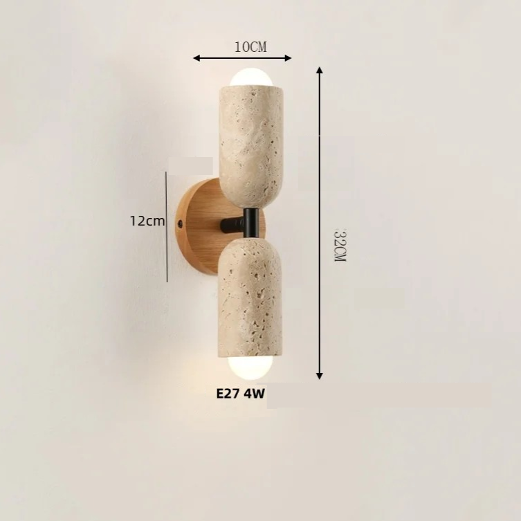 Arandela Travertino Cone - 02 Cores