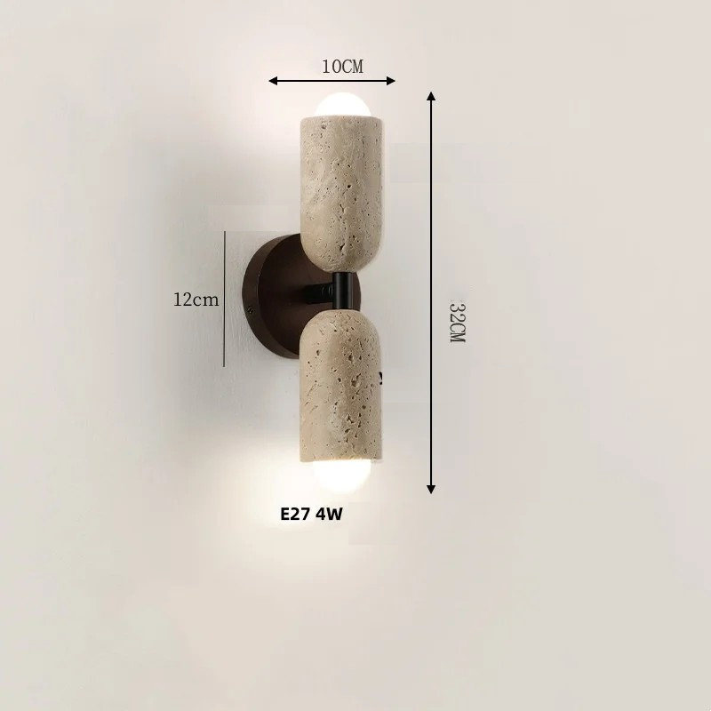 Arandela Travertino Cone - 02 Cores