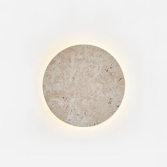 Arandela Travertino Circular - 03 Tamanhos