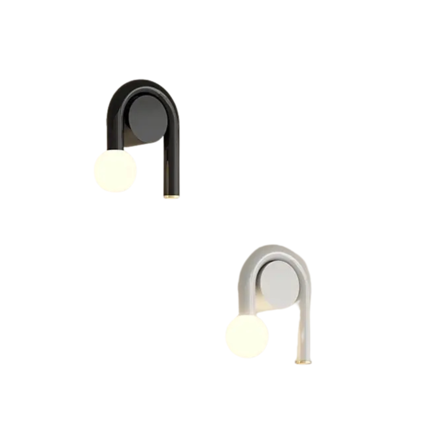 Arandela em led U - design moderno