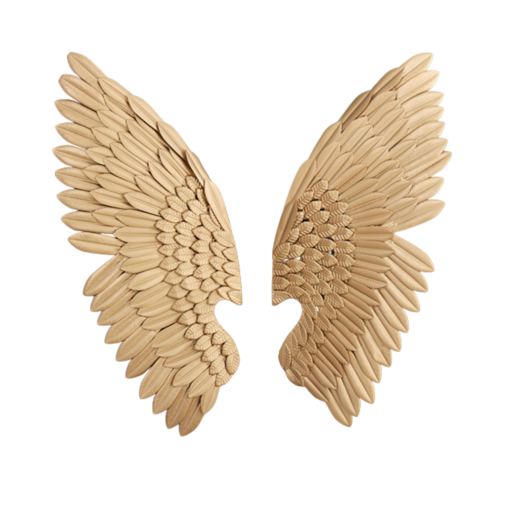 Escultura de parede Wings - 100cmx40cm em metal