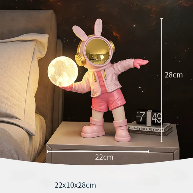 Luminária recarregável Astronauta Descolado - criativa e moderna