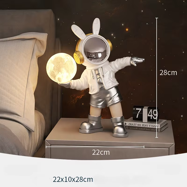 Luminária recarregável Astronauta Descolado - criativa e moderna