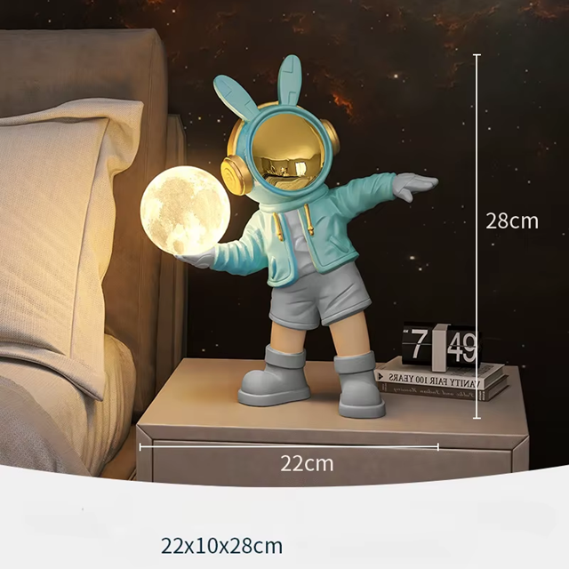 Luminária recarregável Astronauta Descolado - criativa e moderna