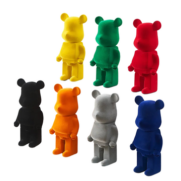 Esculturas modernas Bricks - revestimento aveludado