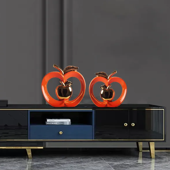 Adornos decorativos Big Apple - em cerâmica esmaltada