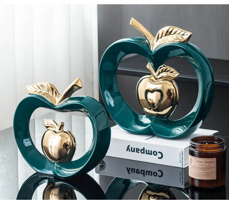 Adornos decorativos Big Apple - em cerâmica esmaltada