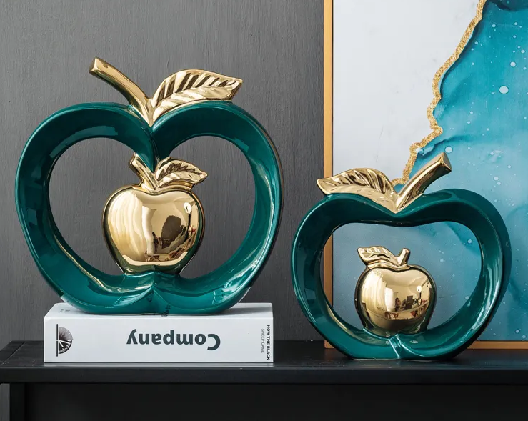 Adornos decorativos Big Apple - em cerâmica esmaltada