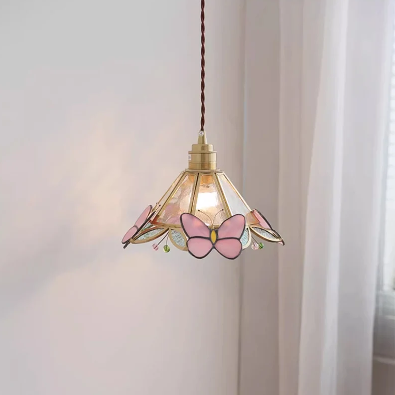 Pendente Vintage Tifany Borboletas