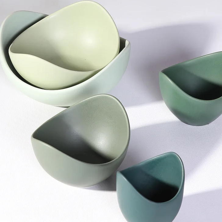 Jogos 3pcs Bowls em cerâmica Pantone