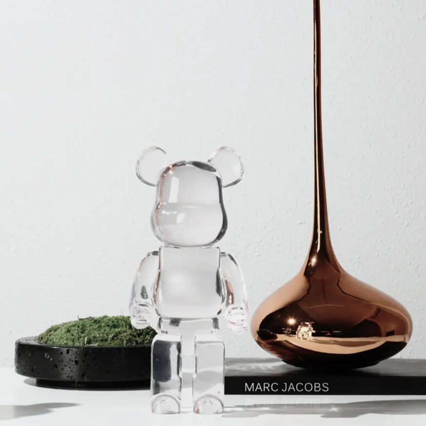 Escultura decorativa Bricks Transparentes - toy art