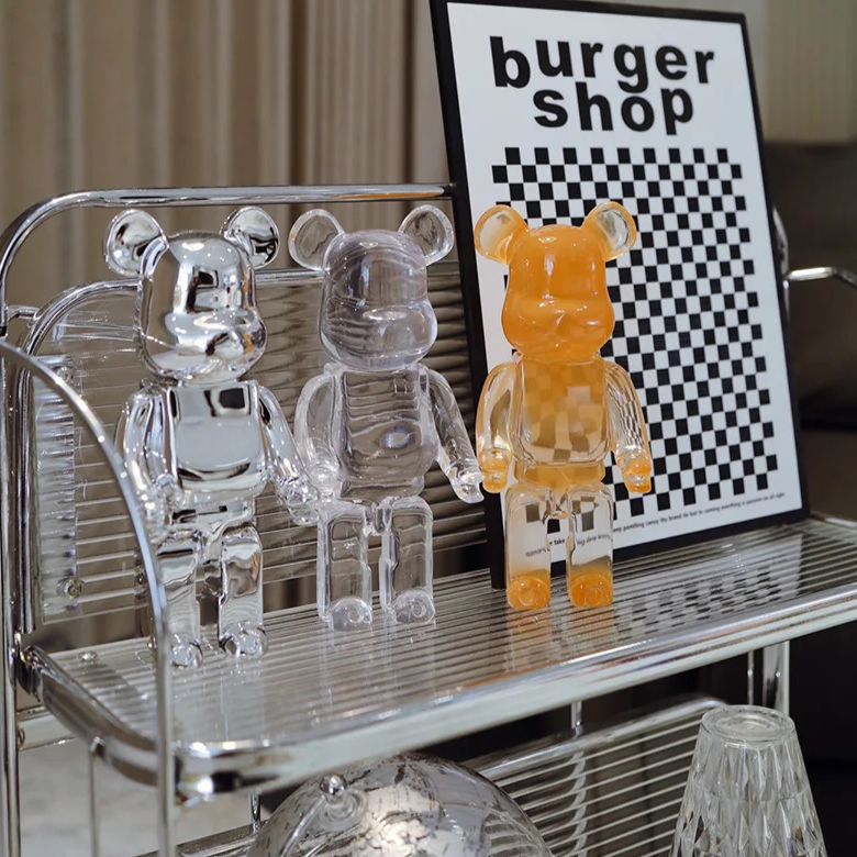 Escultura decorativa Bricks Transparentes - toy art