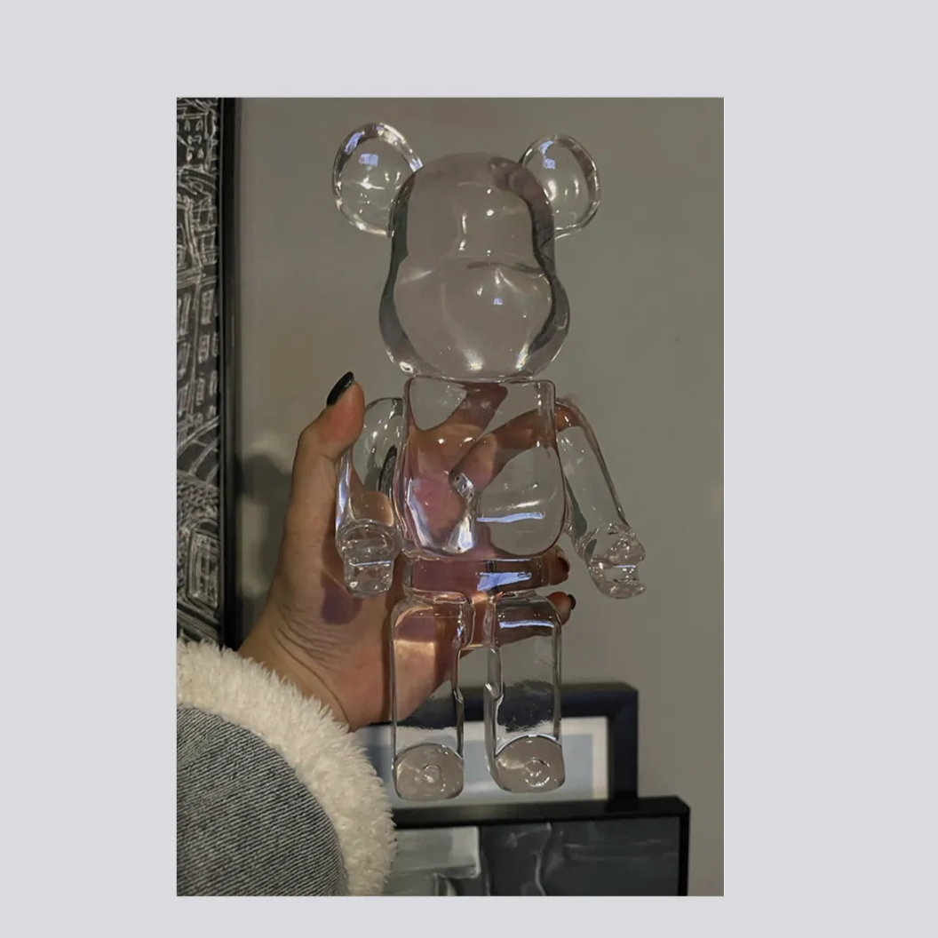 Escultura decorativa Bricks Transparentes - toy art