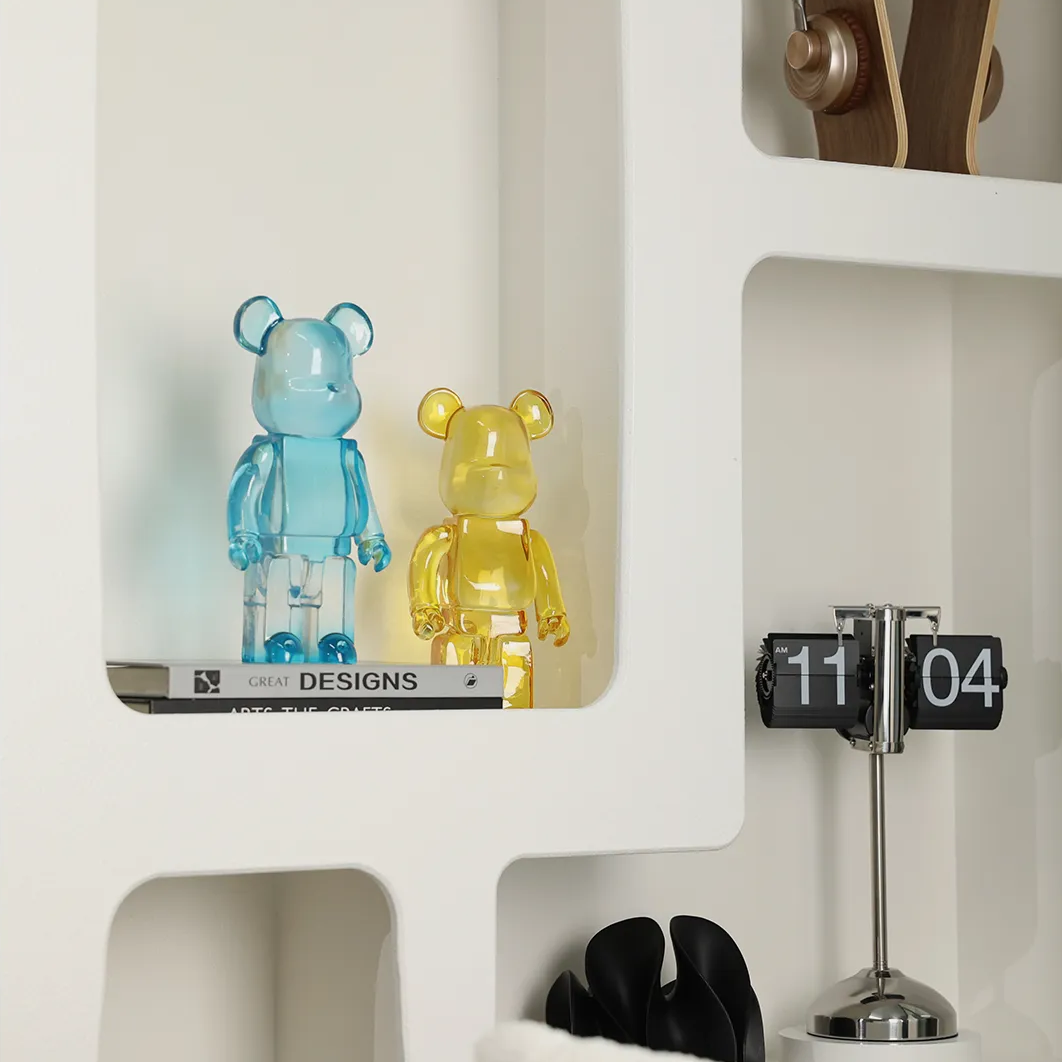 Escultura decorativa Bricks Transparentes - toy art