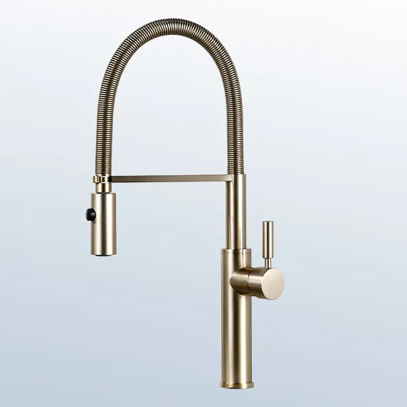 Torneira Gourmet New York - Dourado Escovado