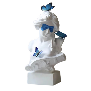 Escultura Contemporânea Blue Butterfly Fairy - edição exclusiva limitada