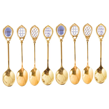 Talheres de chá cabo em cerâmica - jogo 04 peças