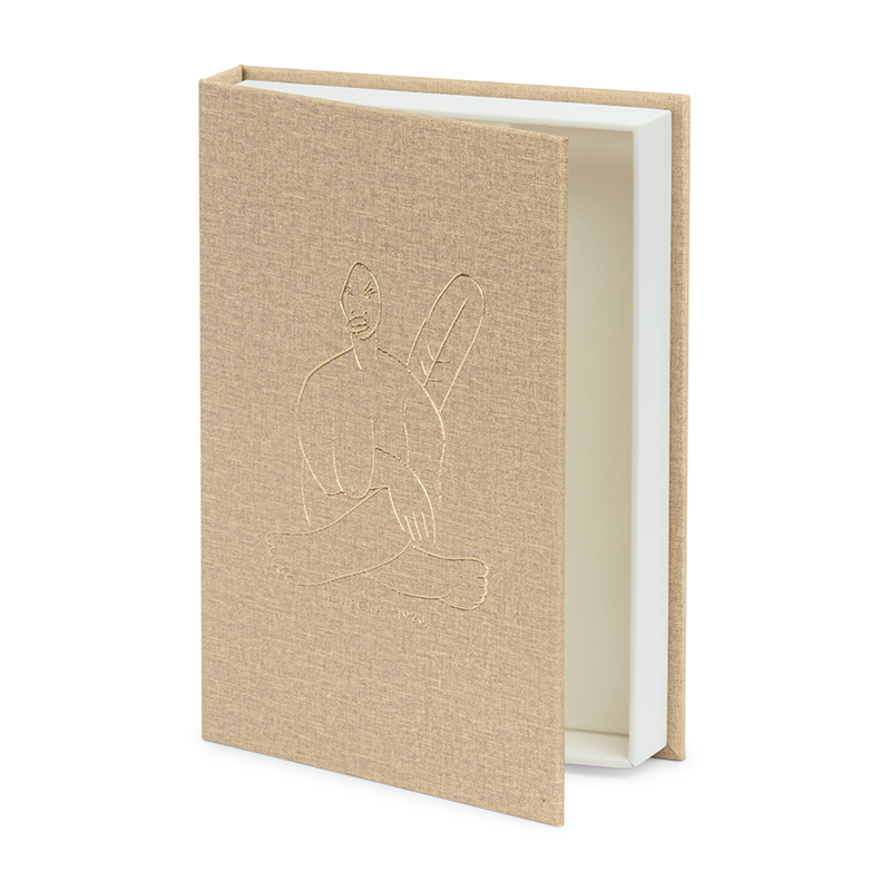 Livro caixa em mdf e pu linho Tarsila - A Negra
