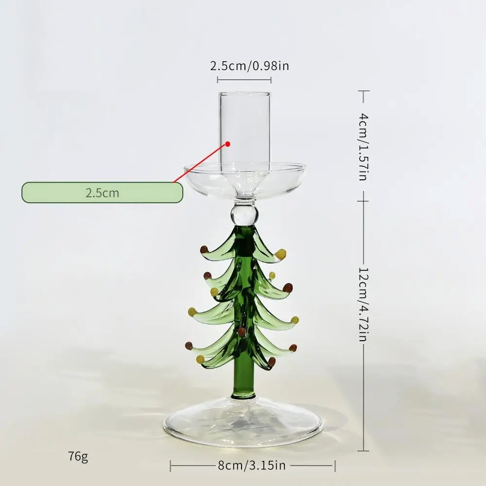 Castiçais escultura em vidro