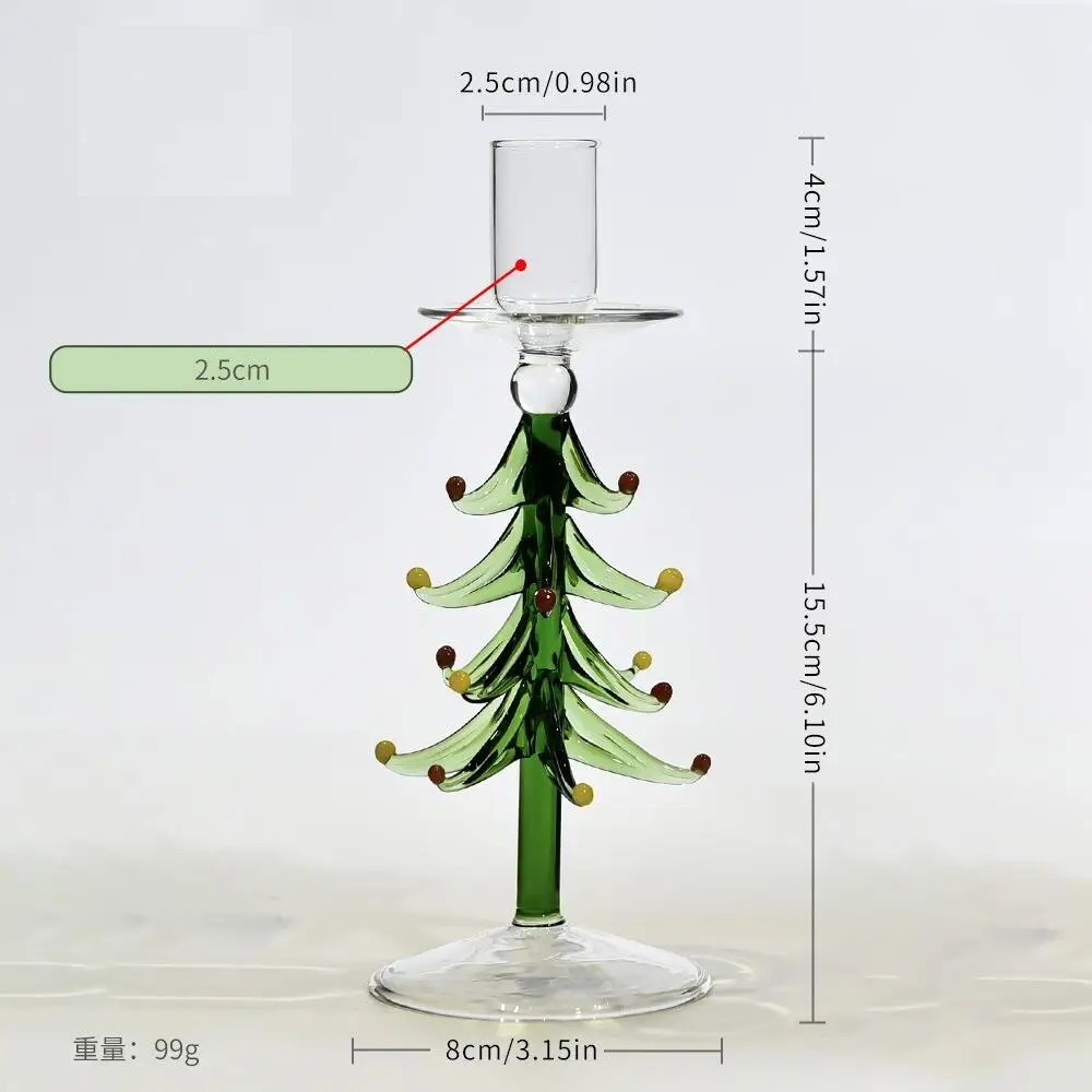 Castiçais escultura em vidro