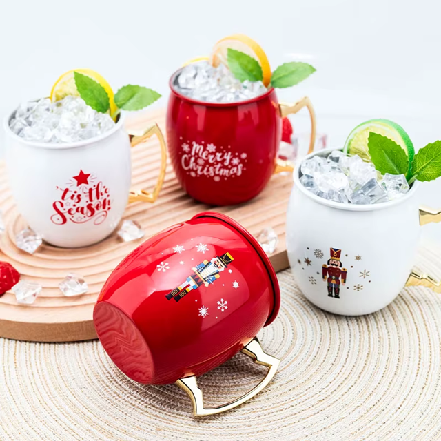 Canecas Moscow Mule Natal - Jogo 4pcs