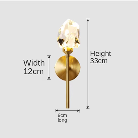 Arandela Crystal - design contemporâneo