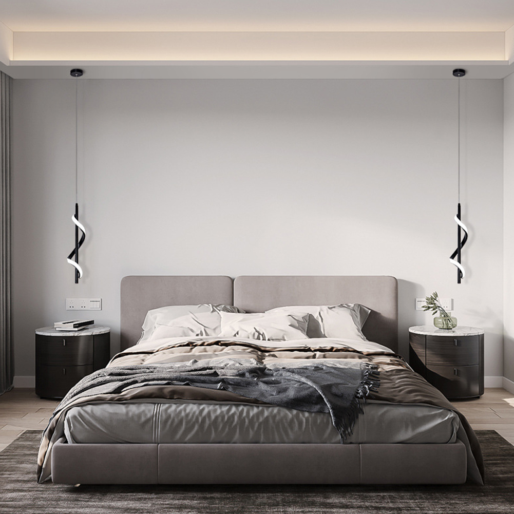 Pendentes Curvas em led - design moderno