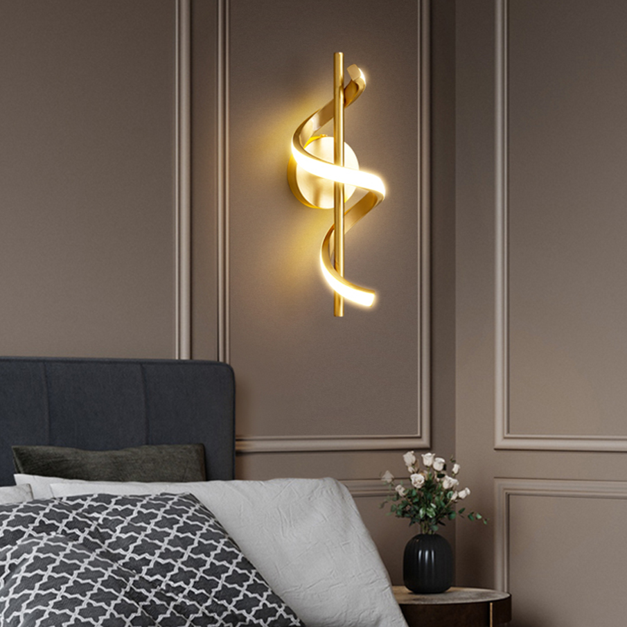 Arandelas Curvas em led - design moderno