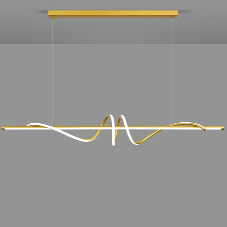 Lustre Curvas em led - 02 Tamanhos