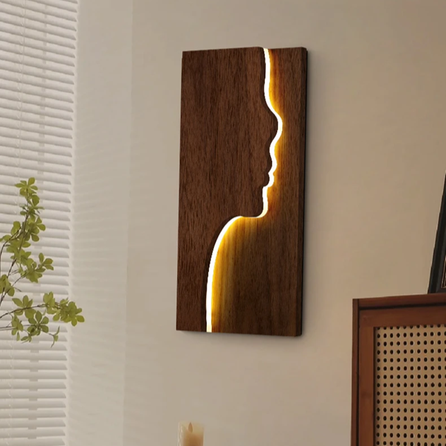 Iluminação de parede Formas - em madeira