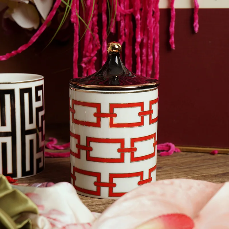 Porta Objetos/Velas Veneza - em porcelana