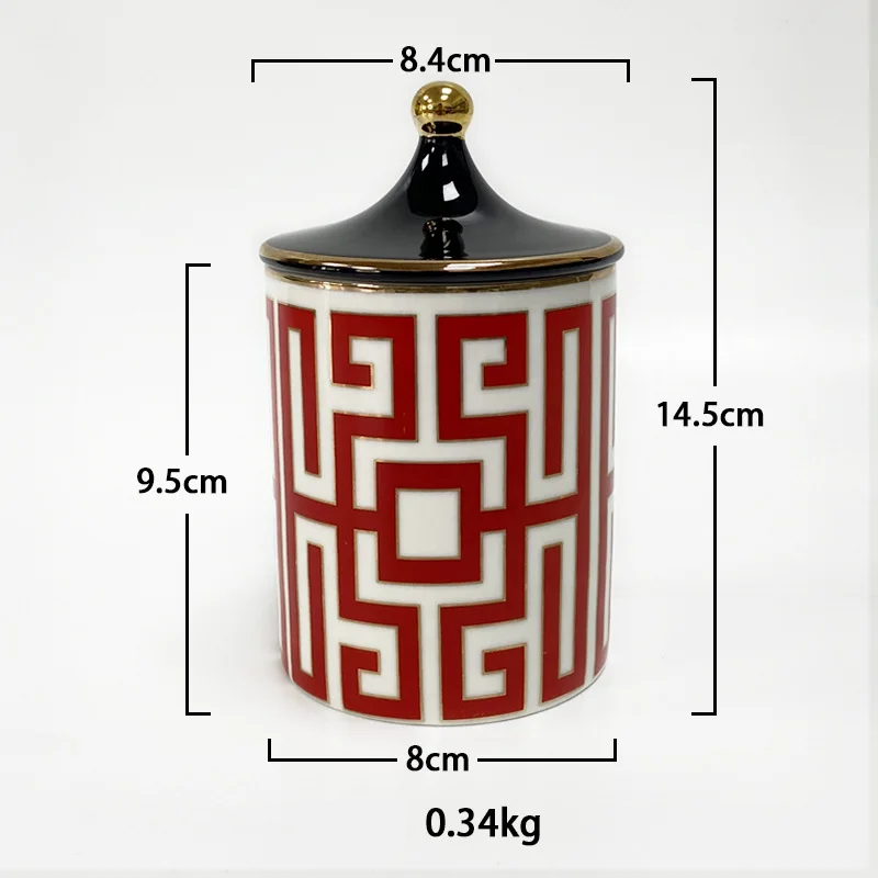 Porta Objetos/Velas Veneza - em porcelana