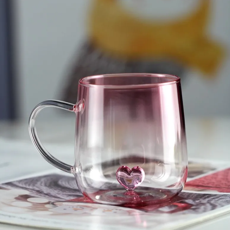 Copos degradê escultura coração