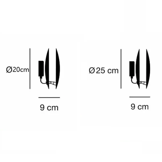 Arandela Eclipse - haste com rotação 360°