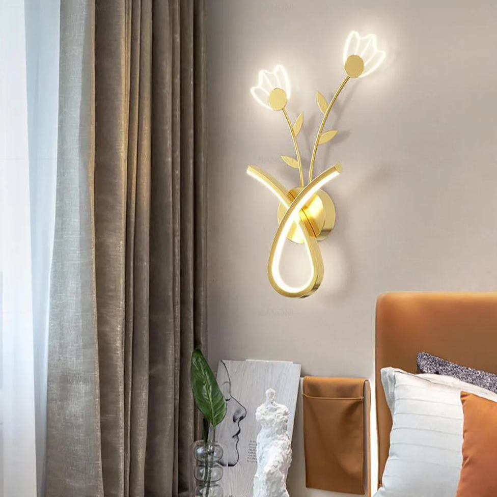 Arandela em led Bouquet de Flores - 03 Cores