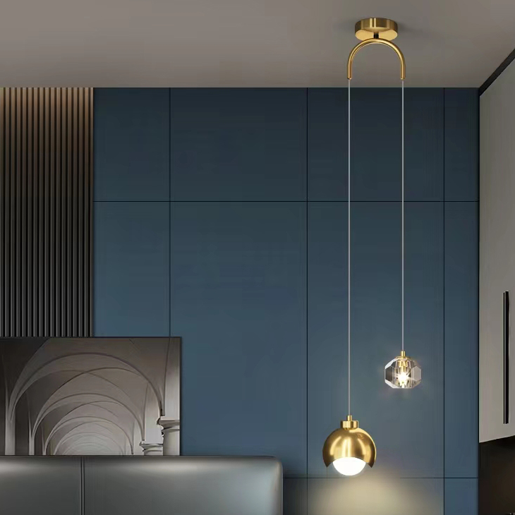 Pendente duplo Equilibrium - Metal & Cristal