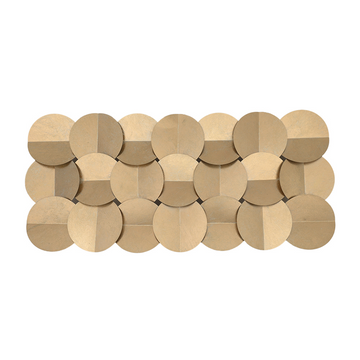 Escultura de parede em metal Mahoganny - 100cmx46cm