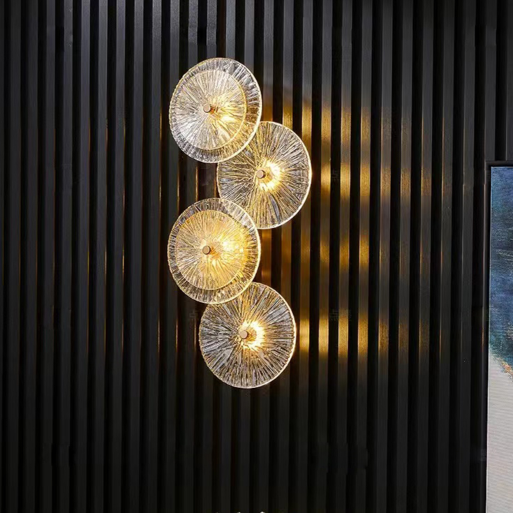 Arandela Firework - em metal e vidro