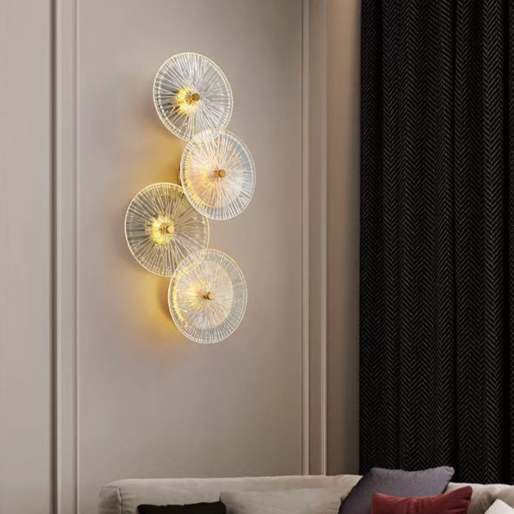 Arandela Firework - em metal e vidro