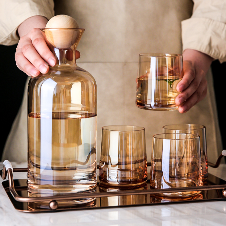 Jarra & Copos Florença - Jogo 5pcs