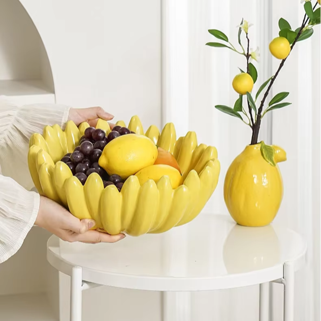 Fruteira Banana - cerâmica